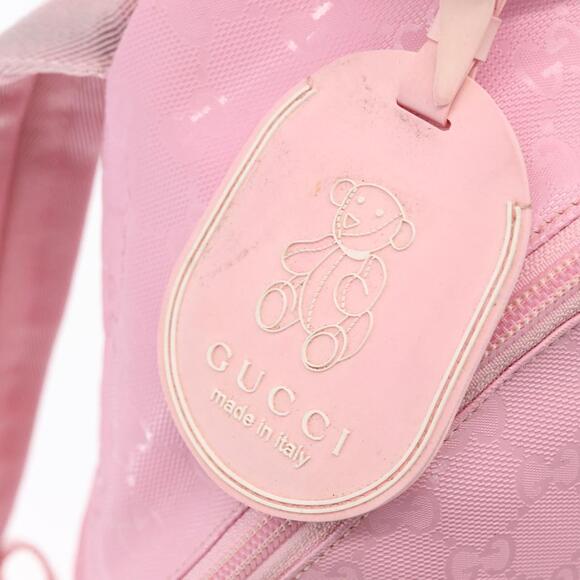 GUCCI GG Implementation Backpack PVC Silver Pink 271327 Auth ka1055 main image 6
